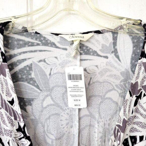 Soma Kimono Wrap Short Dress New with Tag - Picture 3 of 4